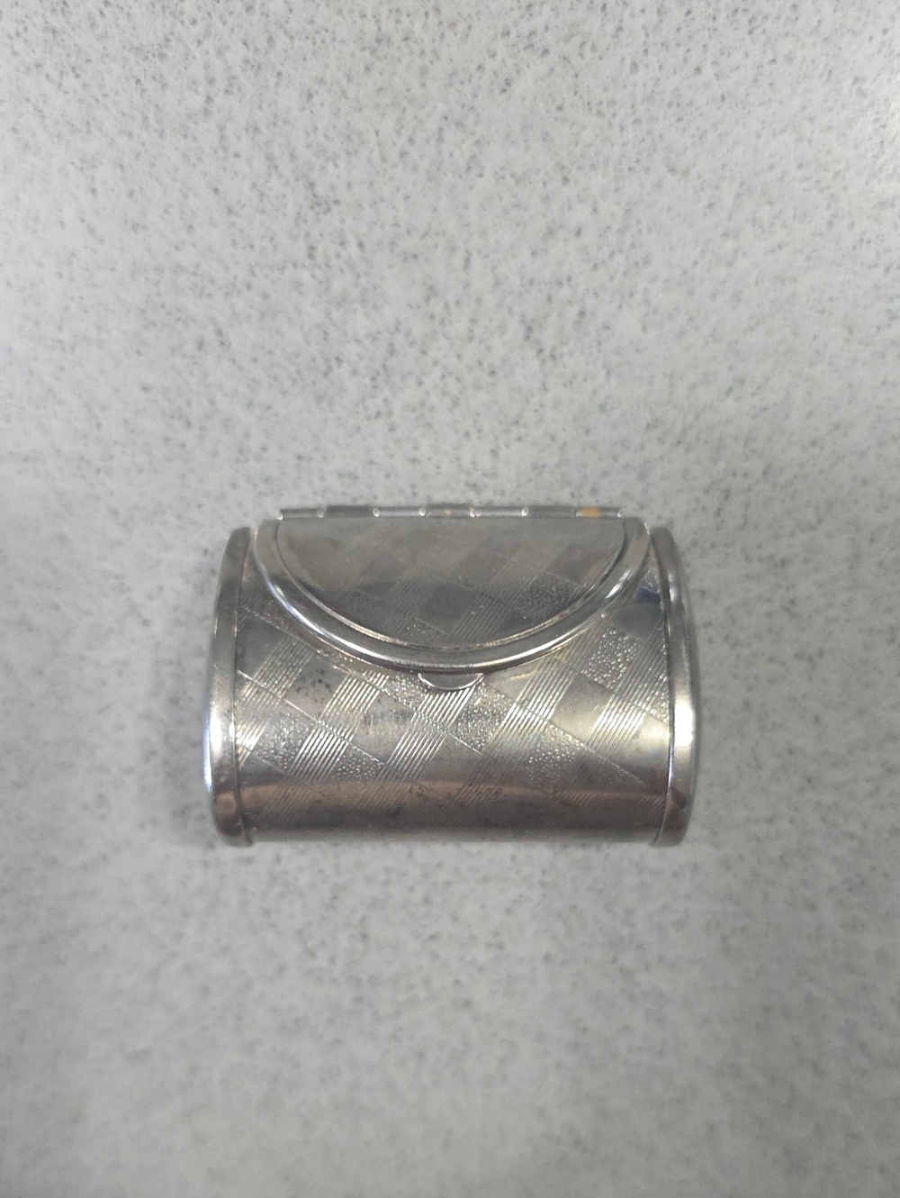 Women's Silver Metal Pill Case - Compact Accessory
